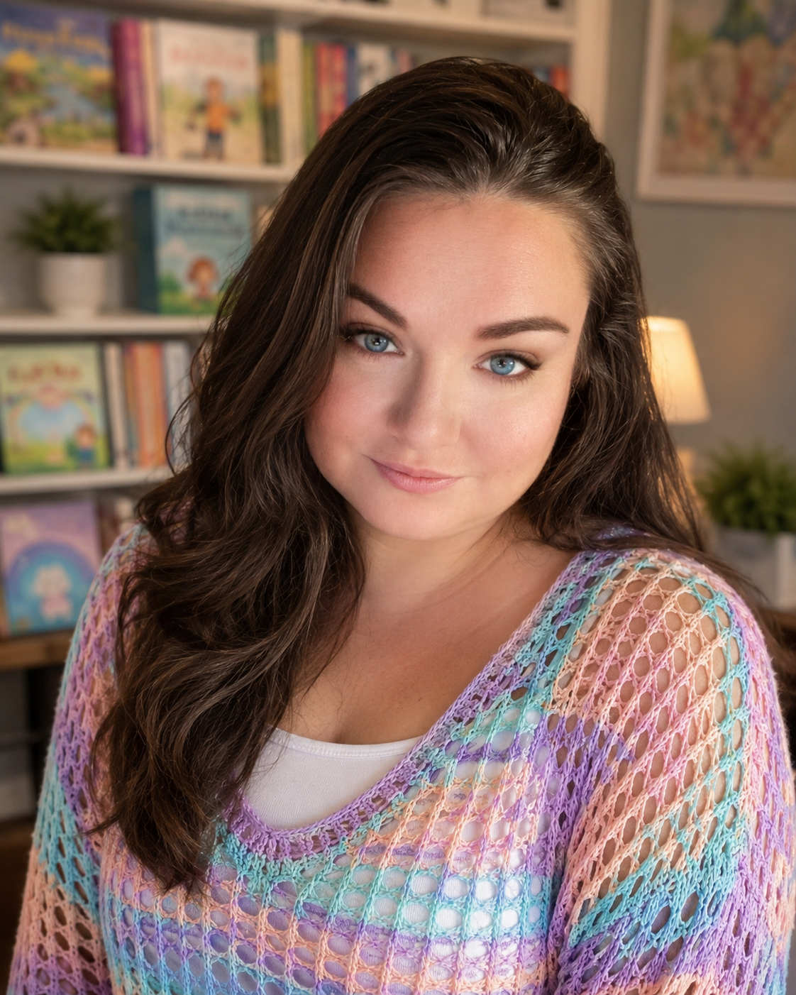 Stephanie Thomas in her author studio